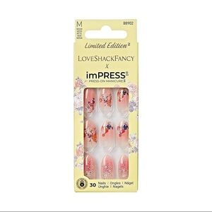 imPRESS LoveShackFancy Limited Edition Press-On Nails - Floral Red and Purple